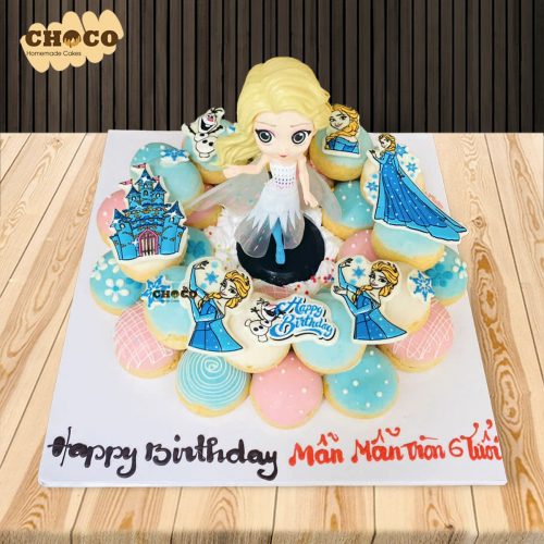 bánh sinh nhật elsa cho bé gái