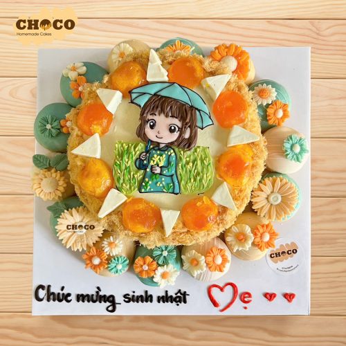 mẫu bông lan trứng muối sinh nhật đẹp